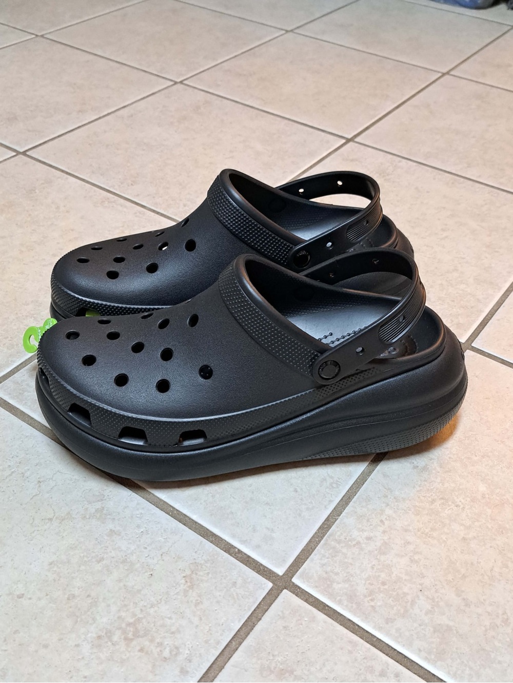 Crocs Classic Crush Platform Clog - Black - Men's size 12